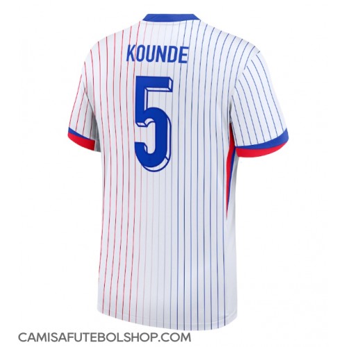 Camisa de time de futebol França Jules Kounde #5 Replicas 2º Equipamento Europeu 2024 Manga Curta